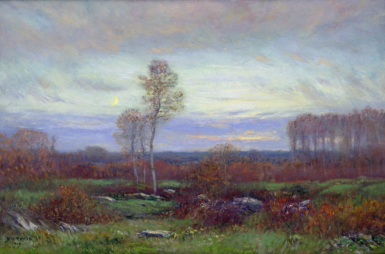 Podzimní večer (olej na plátně) od Dwight William Tryon