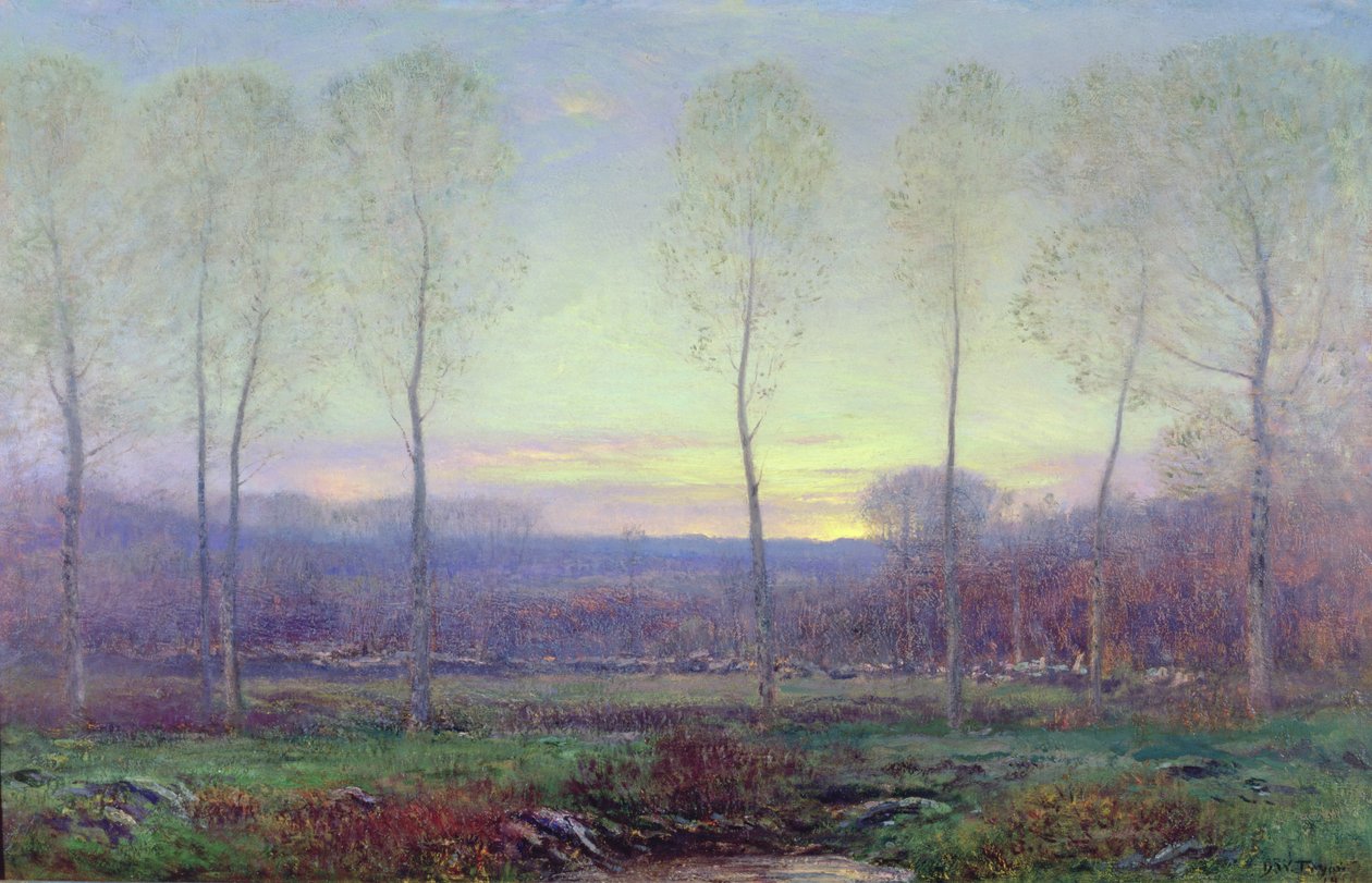 Říjnový soumrak od Dwight William Tryon