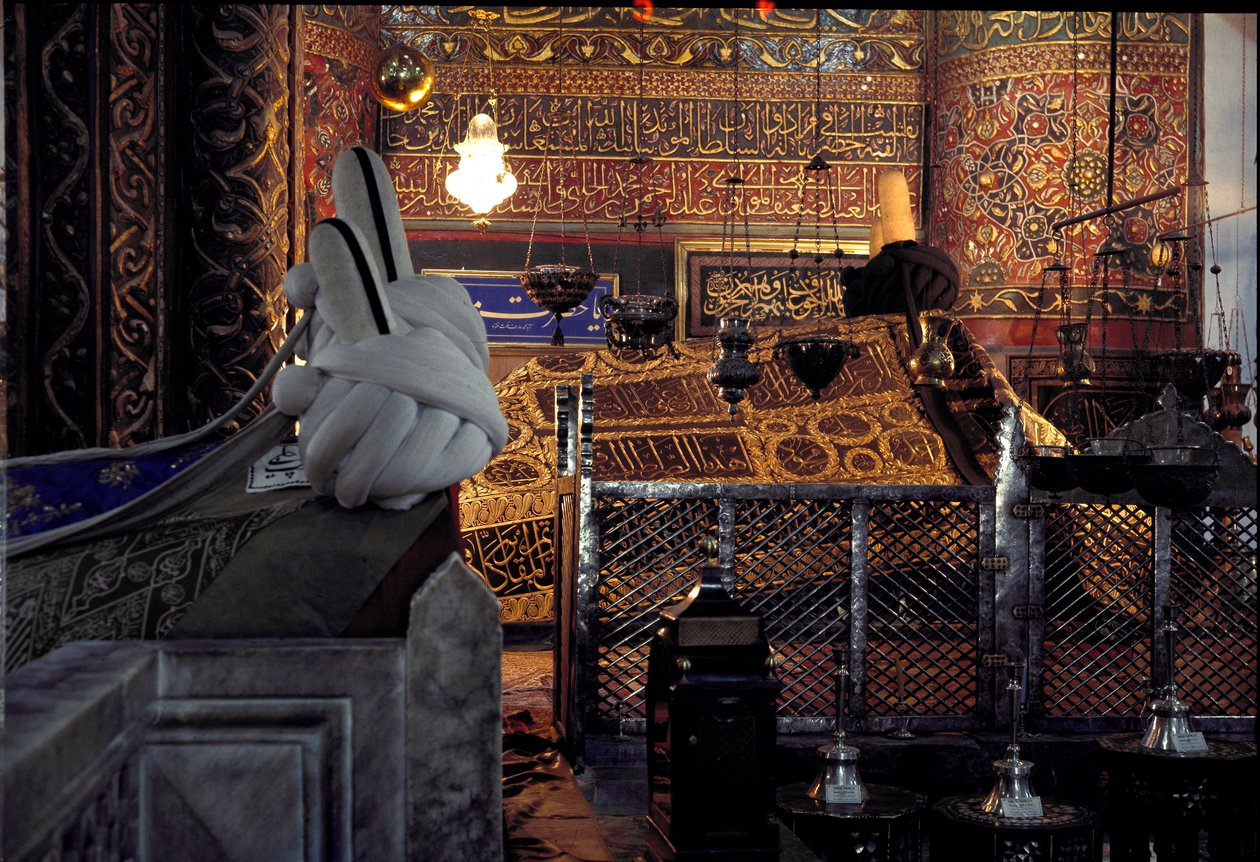 Pohled na mauzoleum Mevlana (Celaleddin Rumi) od Dynasty Seljuq