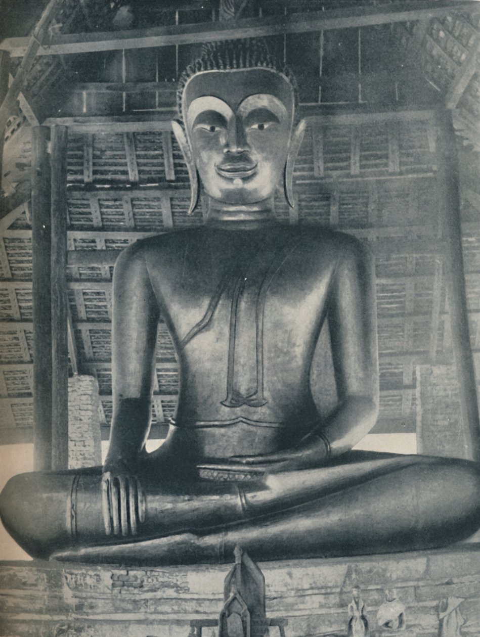 Sláva centrální svatyně ve Wat Suthat, Bangkok, c1935 od ENA
