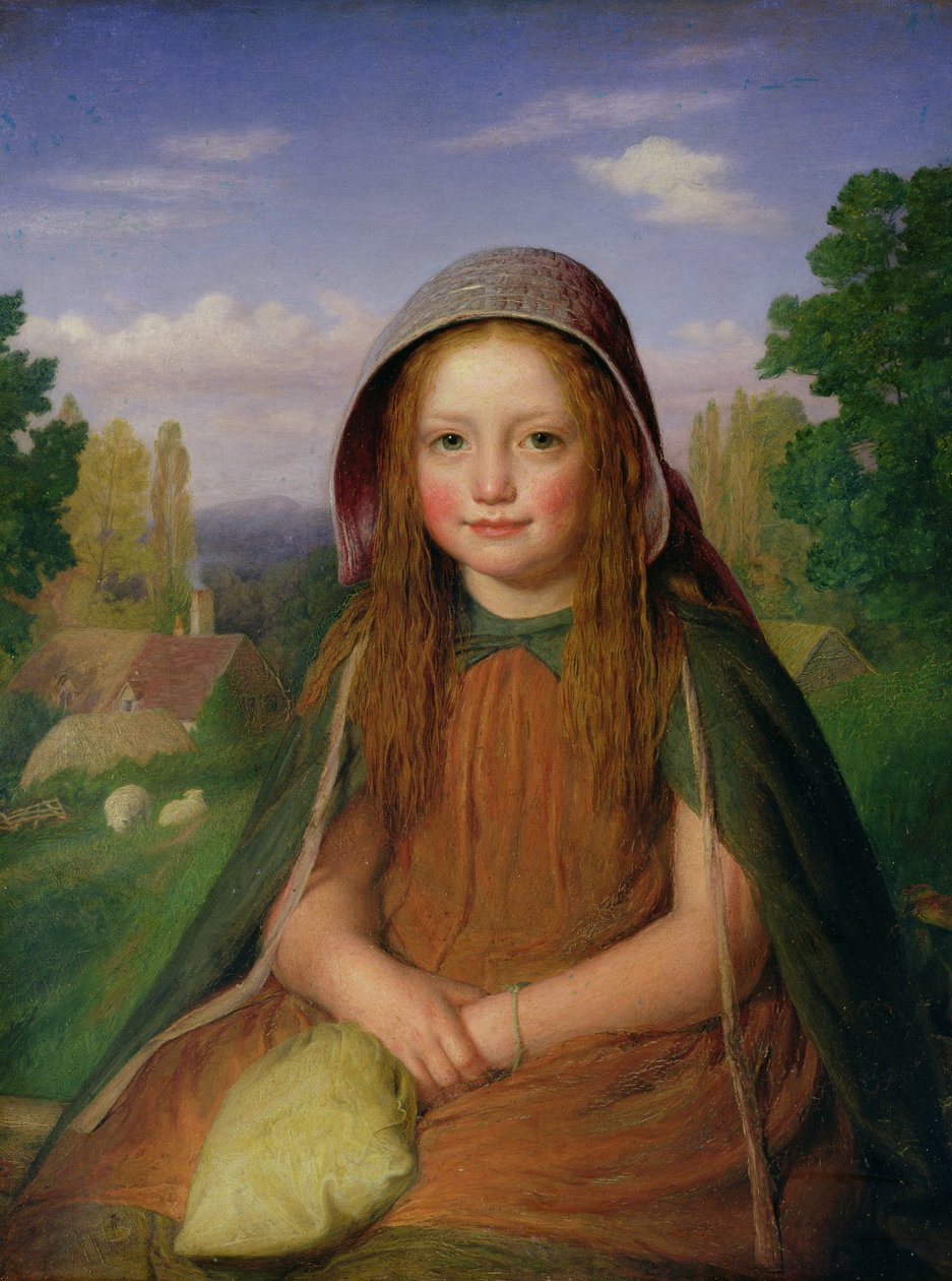 Dívka, 1861 od E.T. Davies