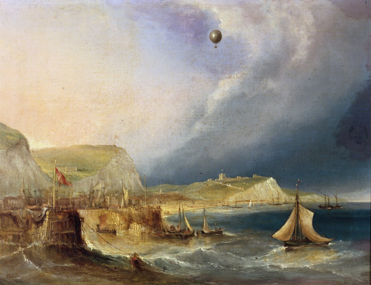 První přelet balónem, 7. ledna 1785 od E.W. Cocks