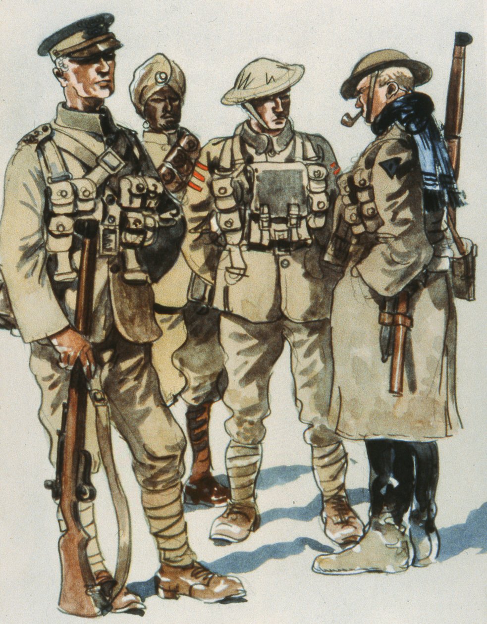 Polní uniformy britské armády od E. (after) Dobrich