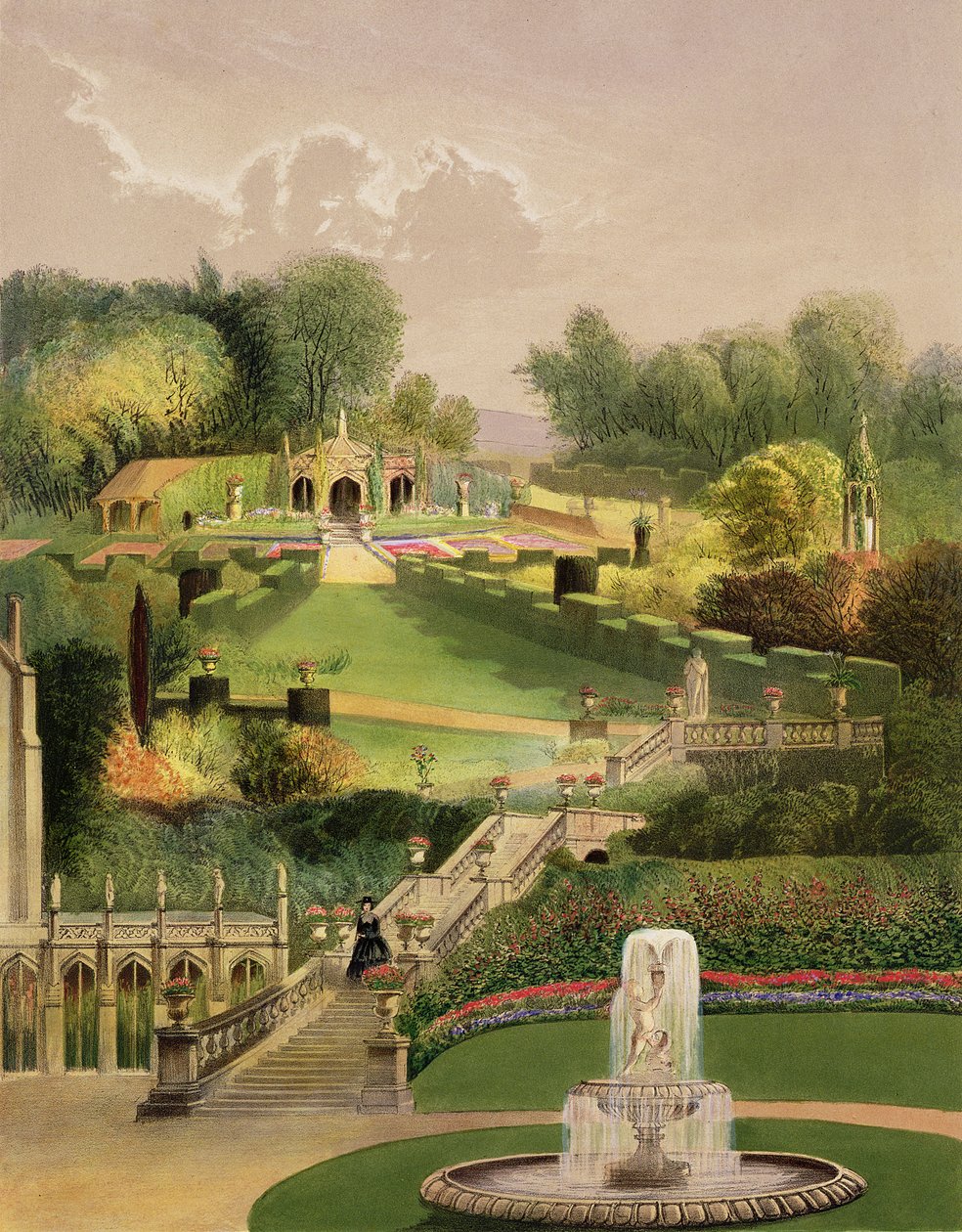 The Garden on the Hill Side, Castle Combe, z 