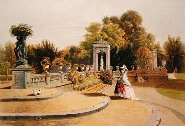 The Terrace, Trentham Hall Gardens, z 
