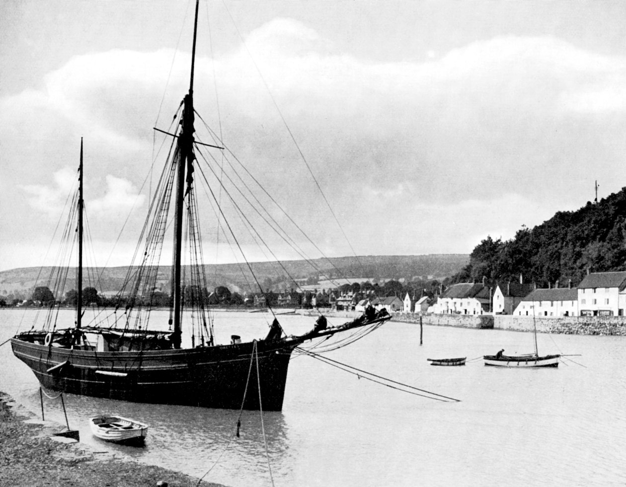 Minehead z přístavní zdi, Somerset, 1924-1926. od E. Bastard