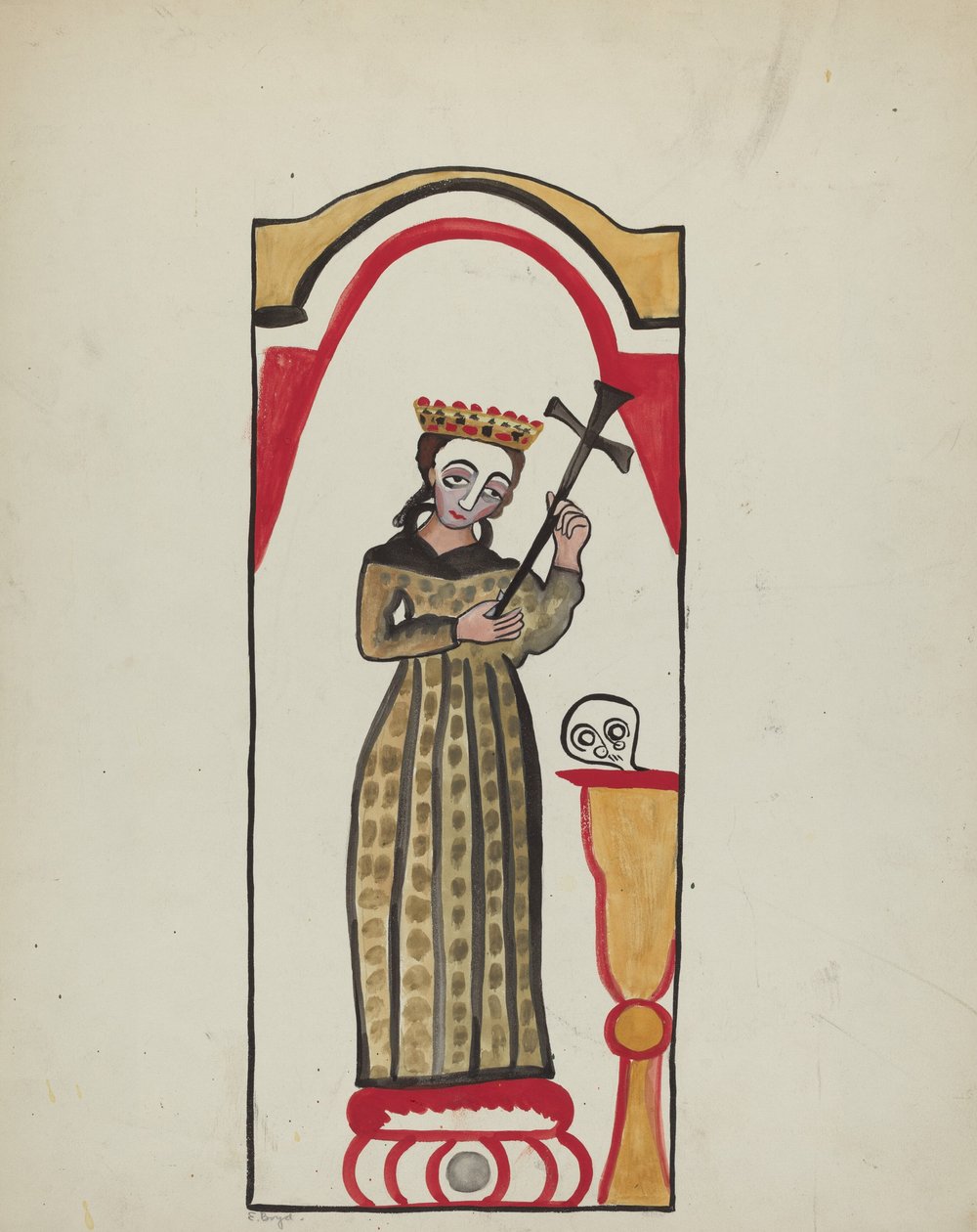 Oltářní obraz - Santa Rita od E. Boyd