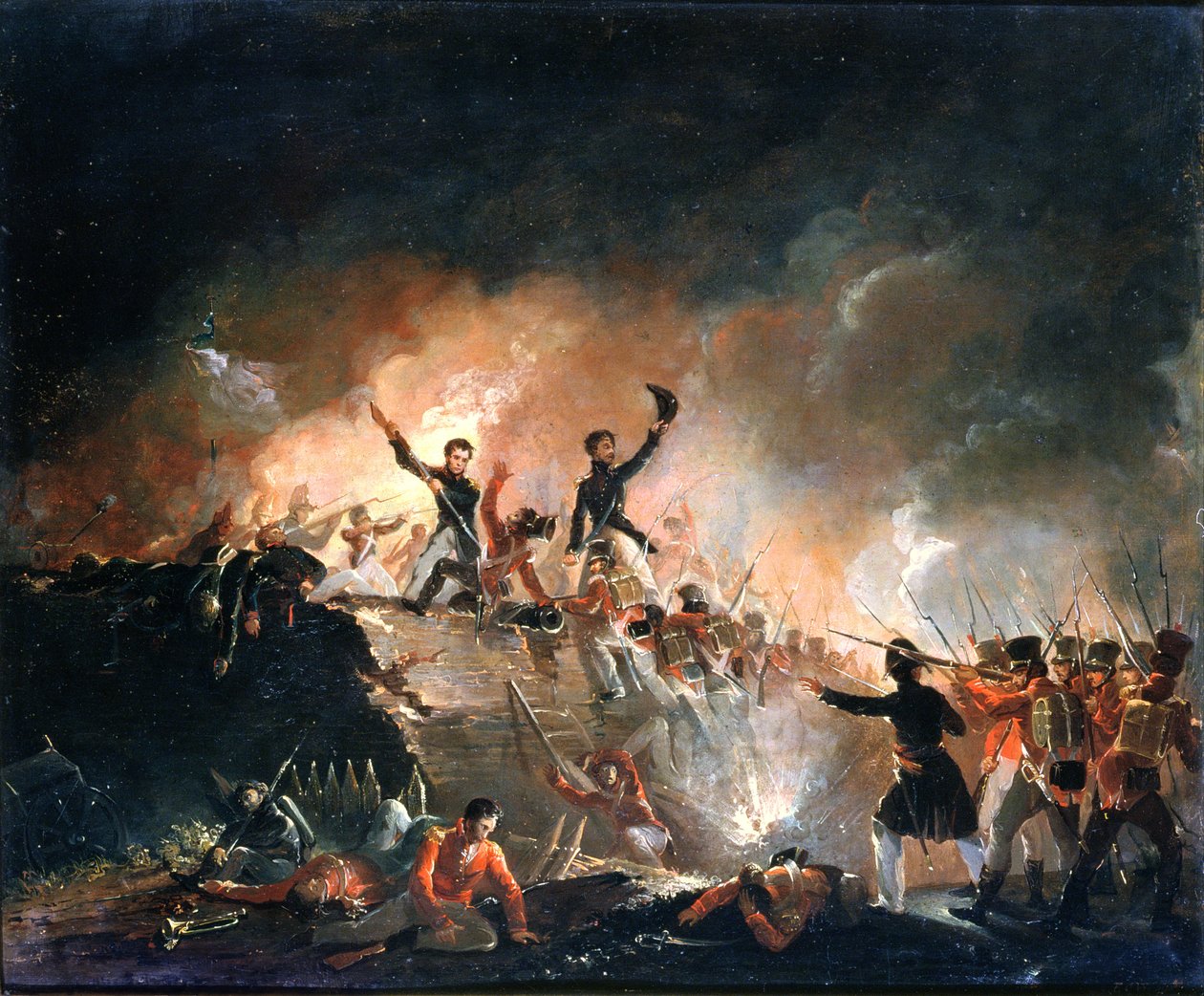 Odražení Britů ve Fort Erie, 15. srpna 1814, 1840 od E. C. Watmough