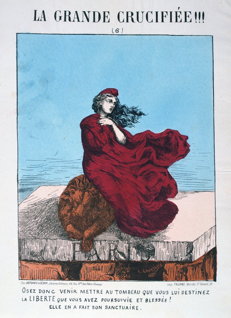 Alegorie republikánské Francie, 1871. od E. Courtaux