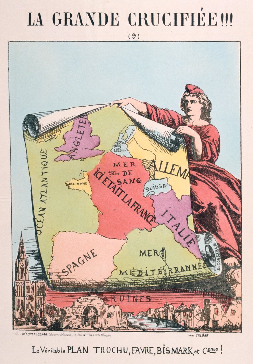 Alegorie republikánské Francie, 1871. od E. Courtaux