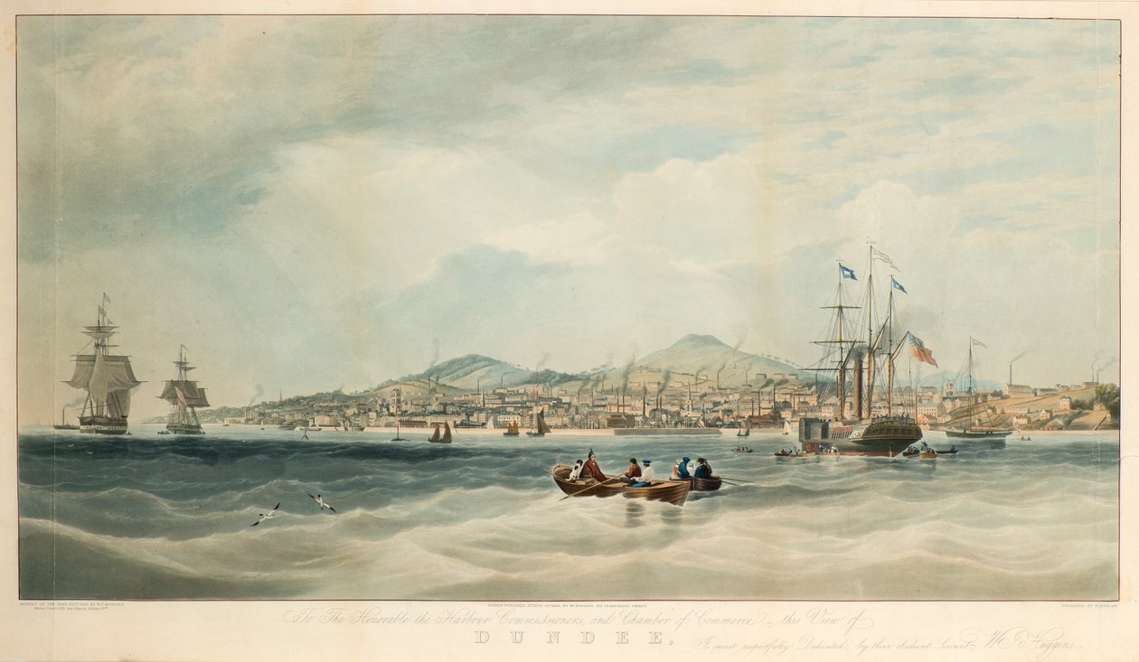 Pohled na Dundee z řeky od E. Duncan