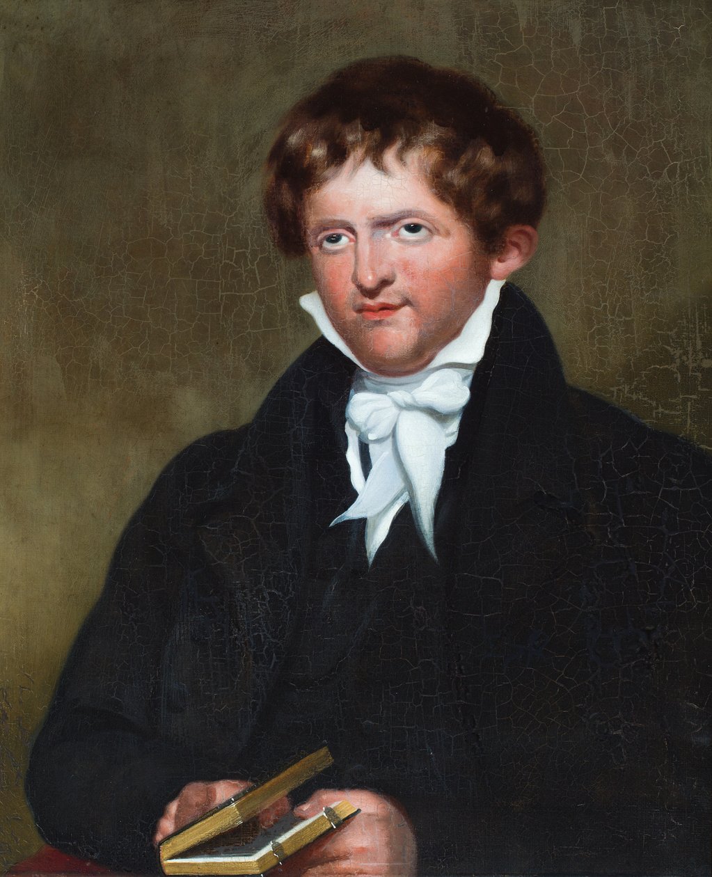 Portrét pátera Josepha Wolffa (olej na plátně) od E. Fancourt