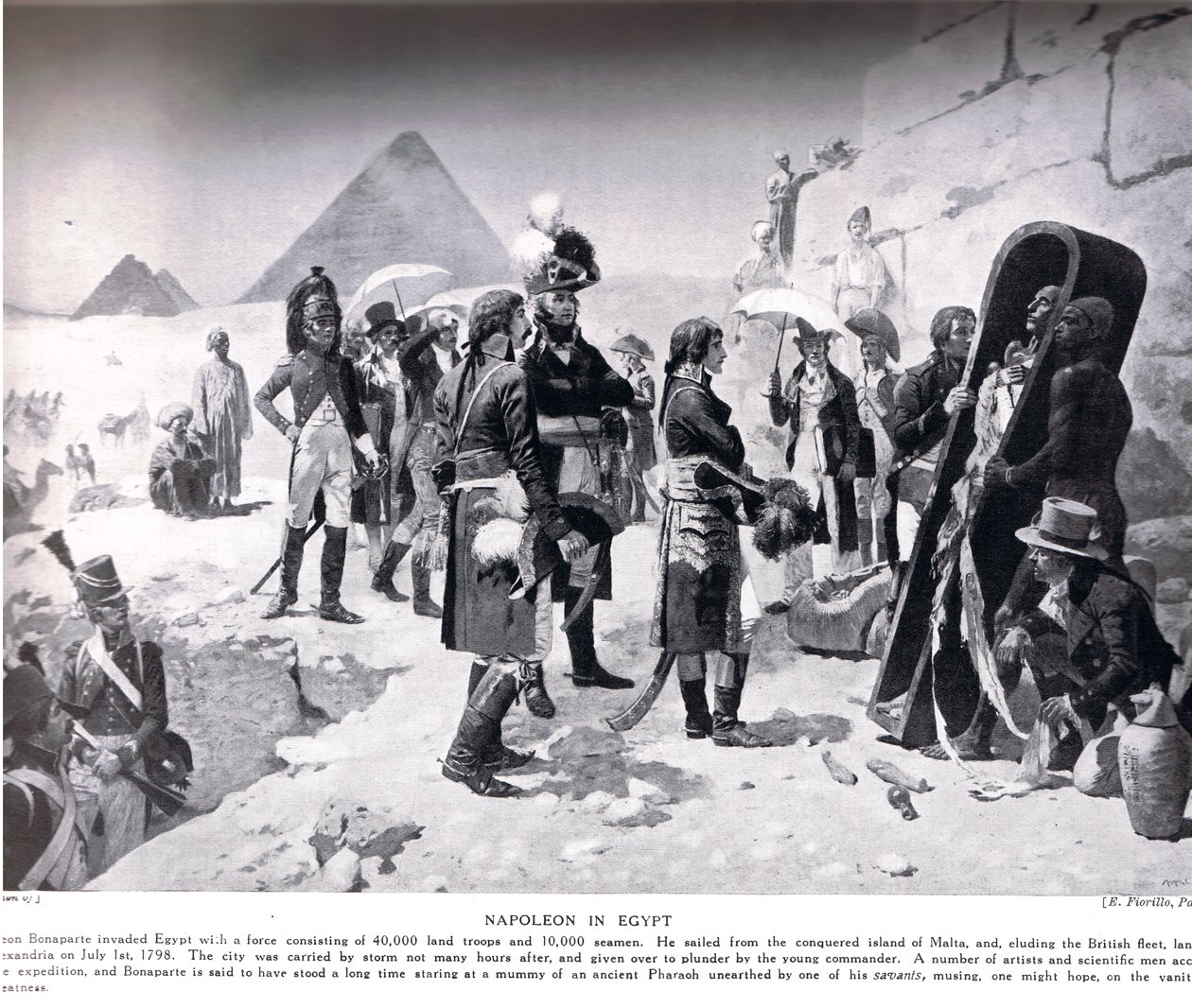 Napoleon v Egyptě, ilustrace z 