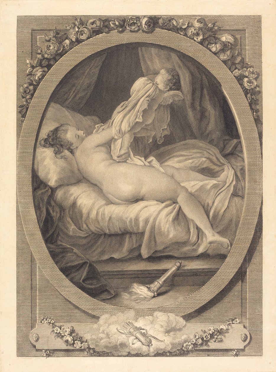 Košile sundaná od E. Guersant after Jean Honoré Fragonard