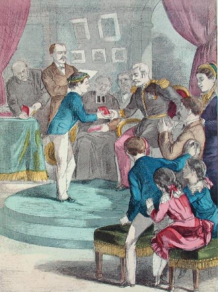 Ceremoniál předávání cen, ilustrace z 