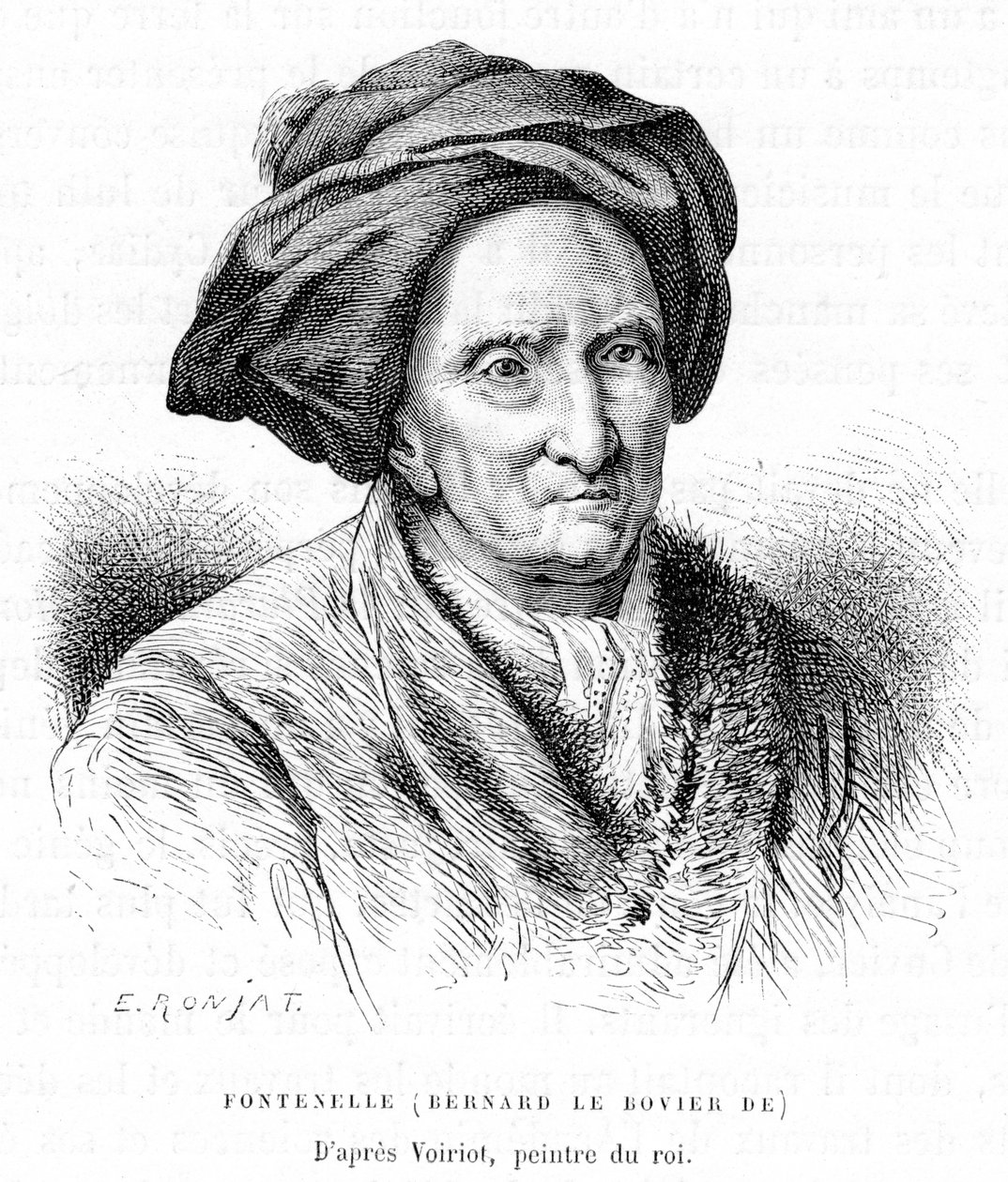 Bernard le Bovier de Fontenelle, 1870. od Etienne Antoine Eugene Ronjat