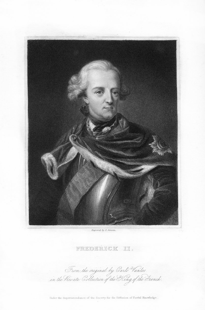Fridrich Veliký, král pruský, 1836. od E. Scriven