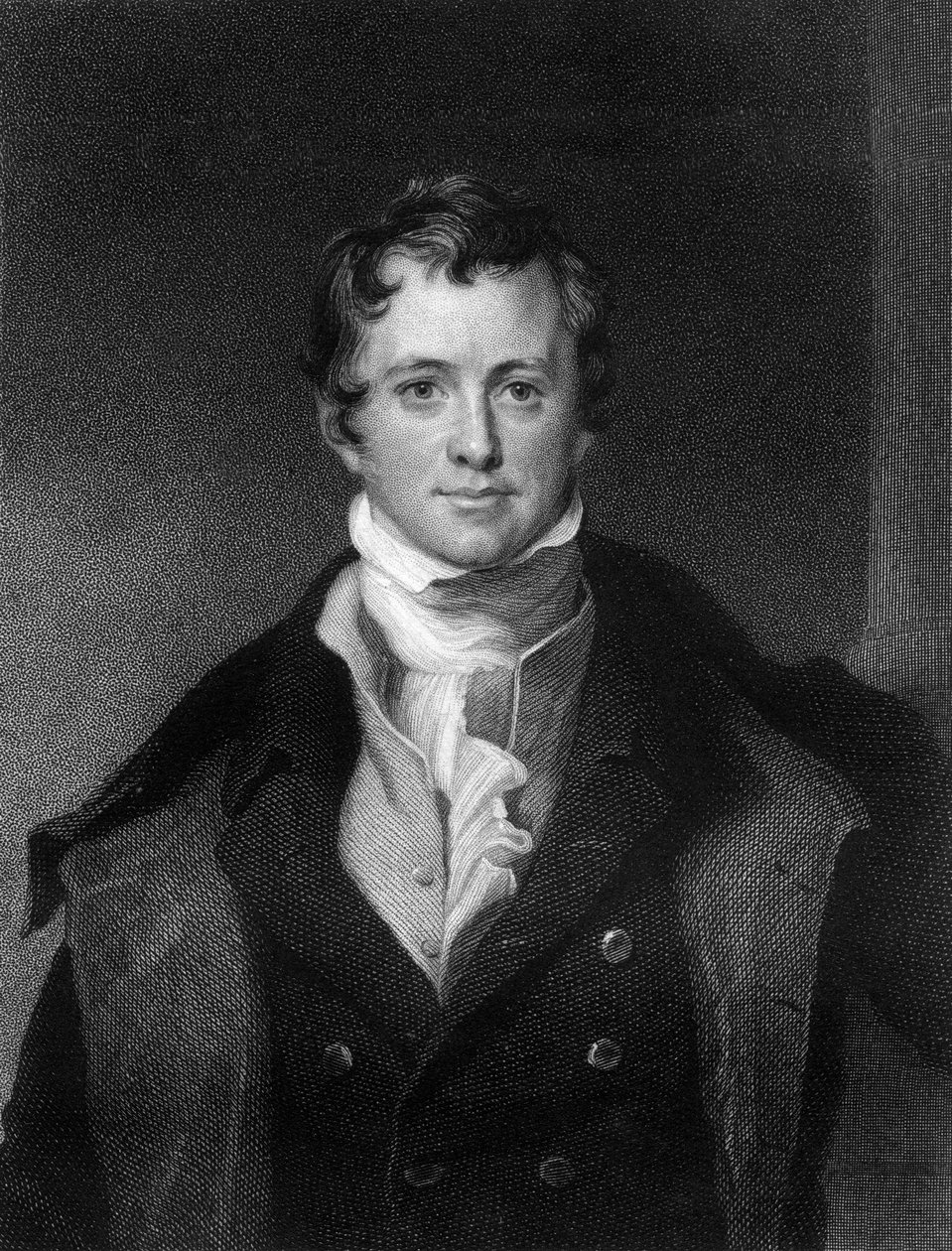 Sir Humphrey Davy, cornwallský chemik a fyzik, 1845. od E. Scriven