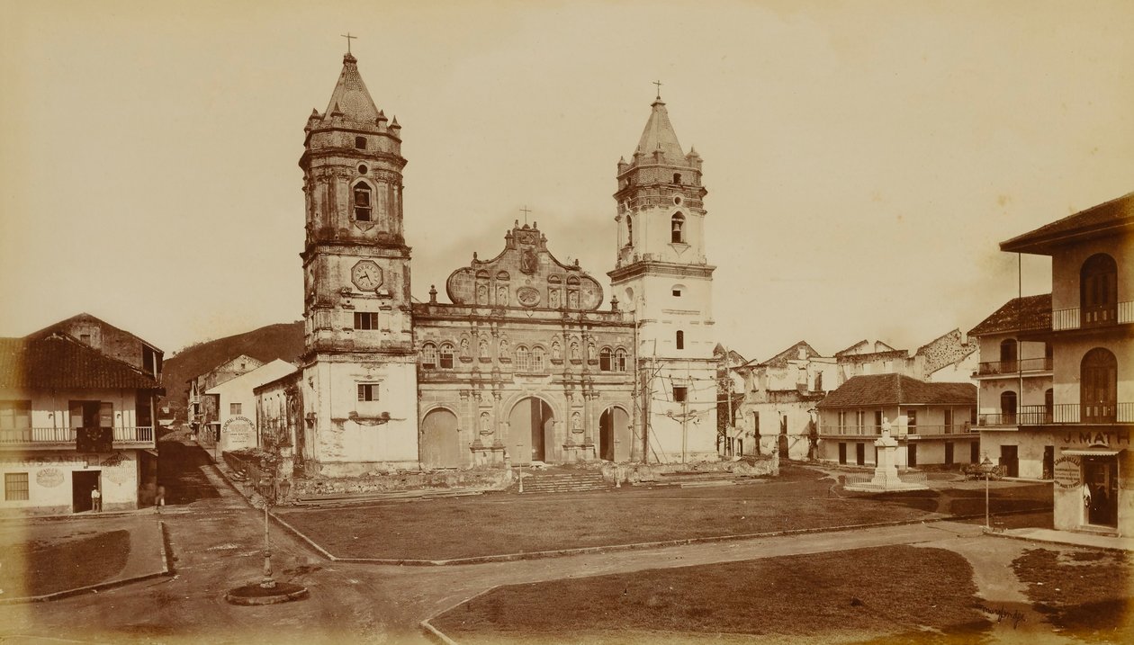 Katedrála, Panama od Eadweard Muybridge