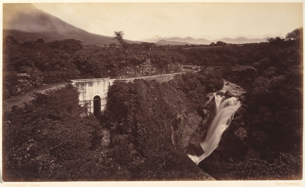 Vodopády Michatoya--Palin, Guatemala od Eadweard Muybridge