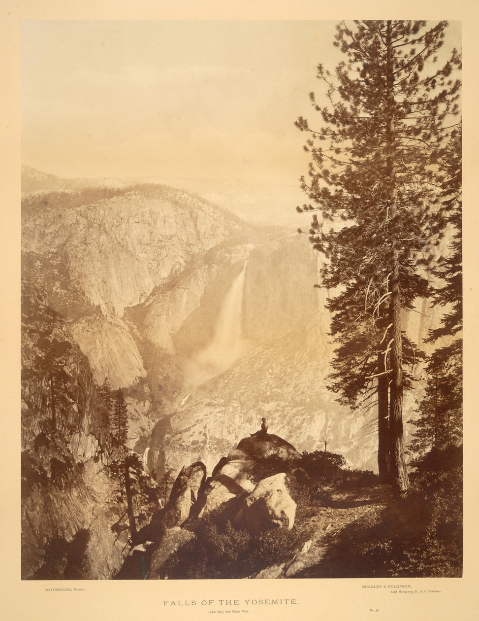 Vodopády Yosemitu od Eadweard Muybridge