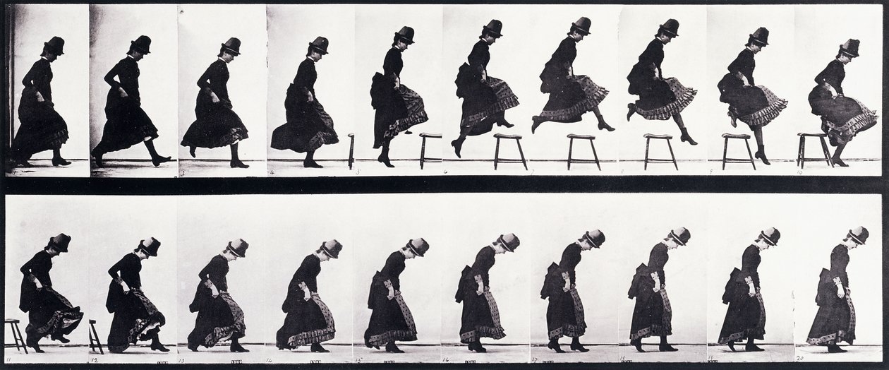 Pohybová studie, cca 1872-1885 od Eadweard Muybridge