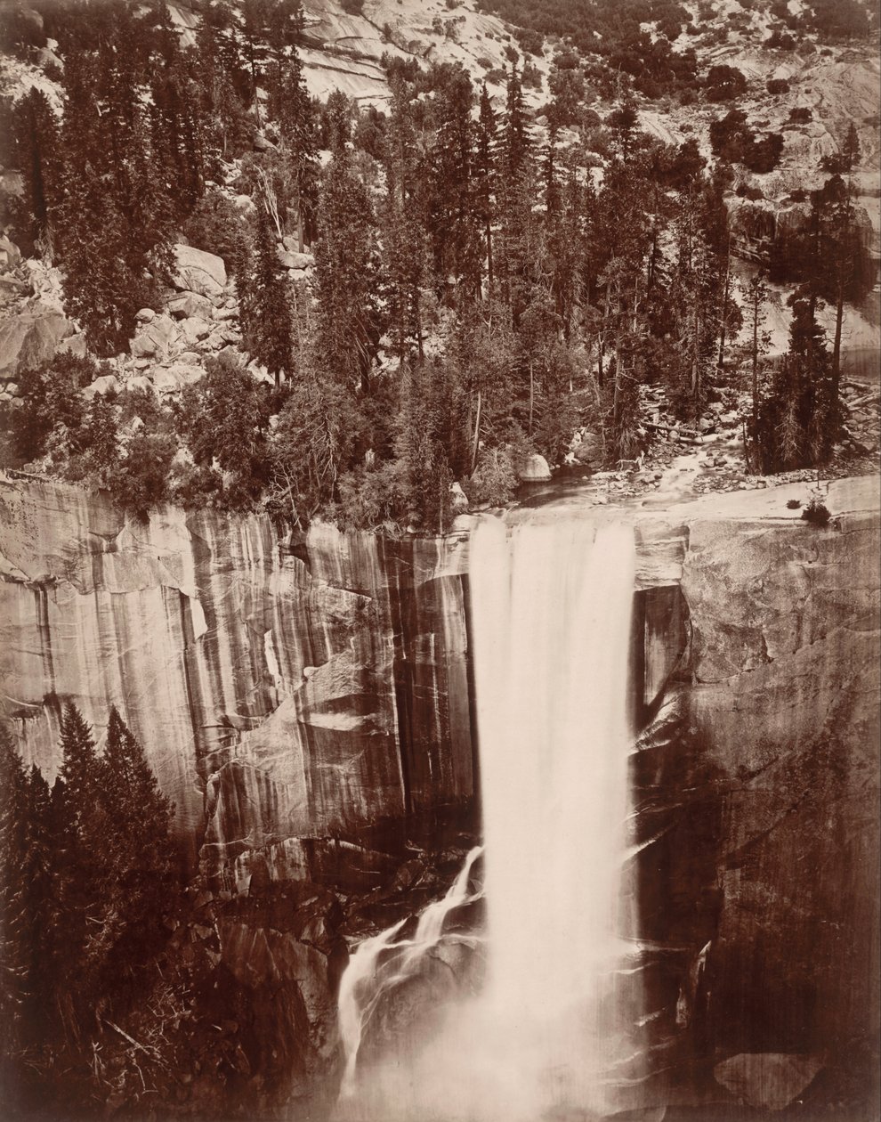 Pi-Wi-Ack (Sprcha hvězd), Vernal Fall, 400 stop, Yosemitské údolí od Eadweard Muybridge
