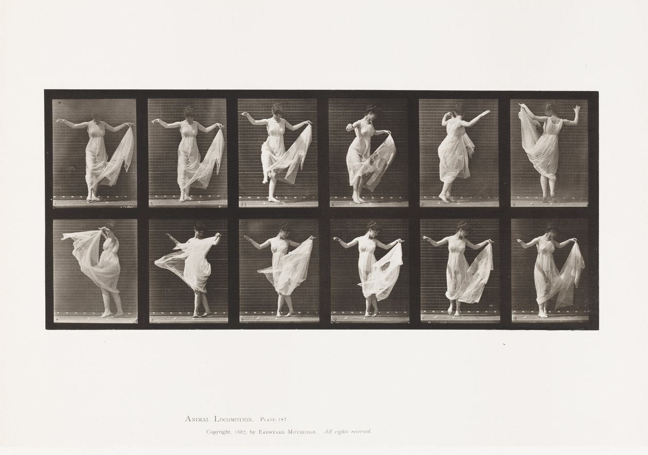 Talíř 187. Tanec od Eadweard Muybridge