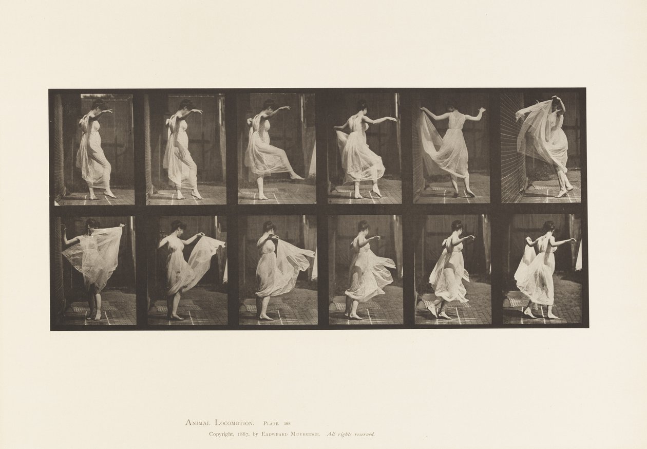 Talíř 188. Tanec (efektní) od Eadweard Muybridge