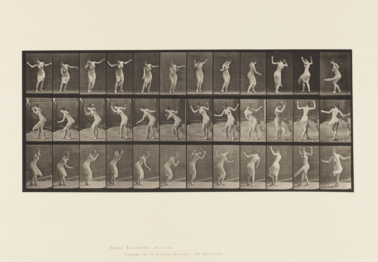 Talíř 191. Tanec (efektní) od Eadweard Muybridge