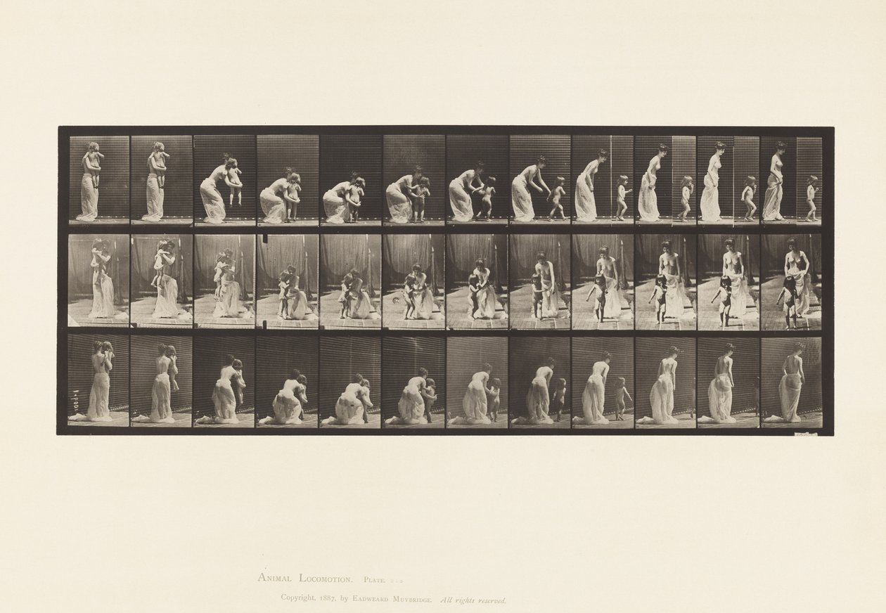 Talíř 215. Umístění Dítě od Eadweard Muybridge