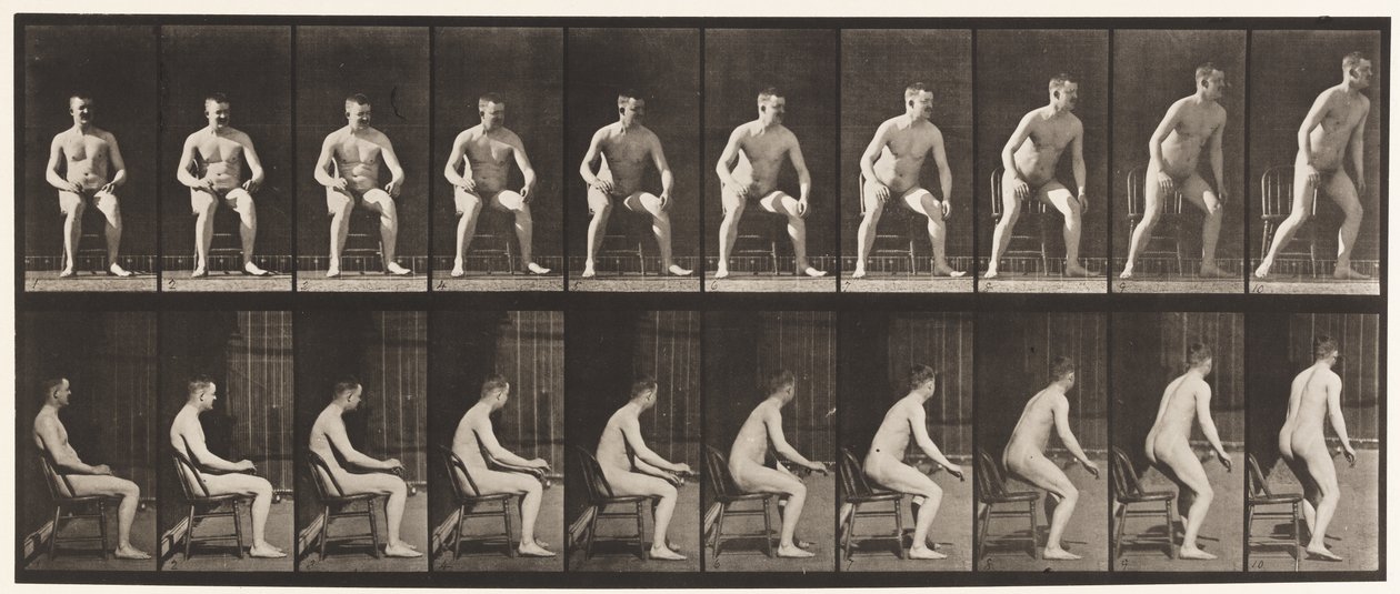 Talíř 249. Zvedající se ze židle od Eadweard Muybridge