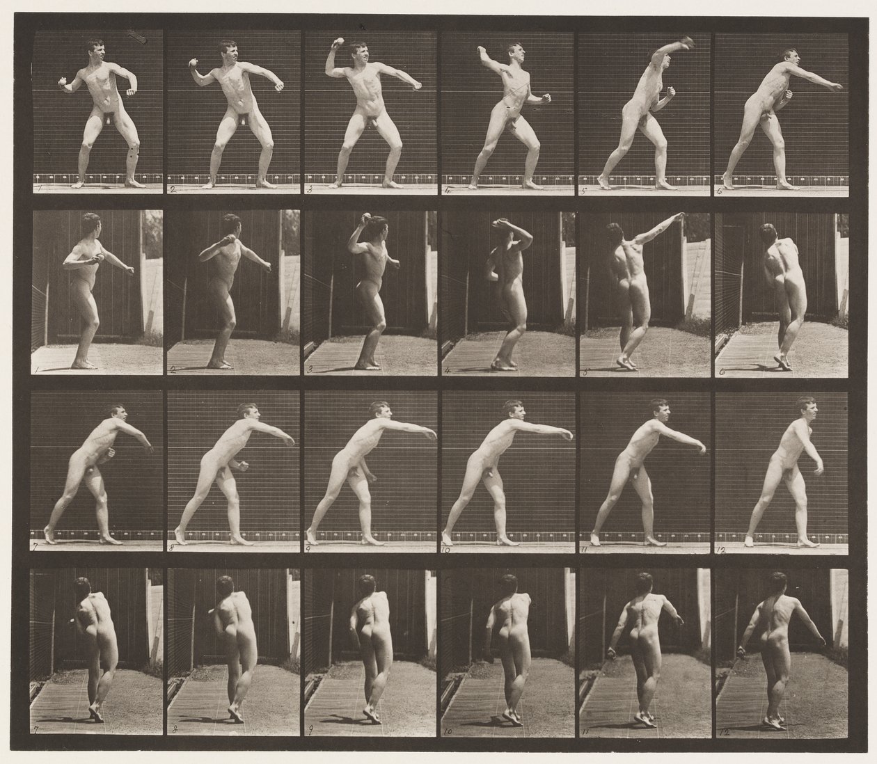 Talíř 286. Base-ball; Házení od Eadweard Muybridge