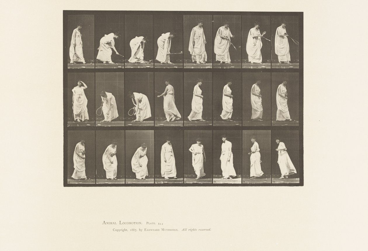 Talíř 299. Hra s míčem od Eadweard Muybridge