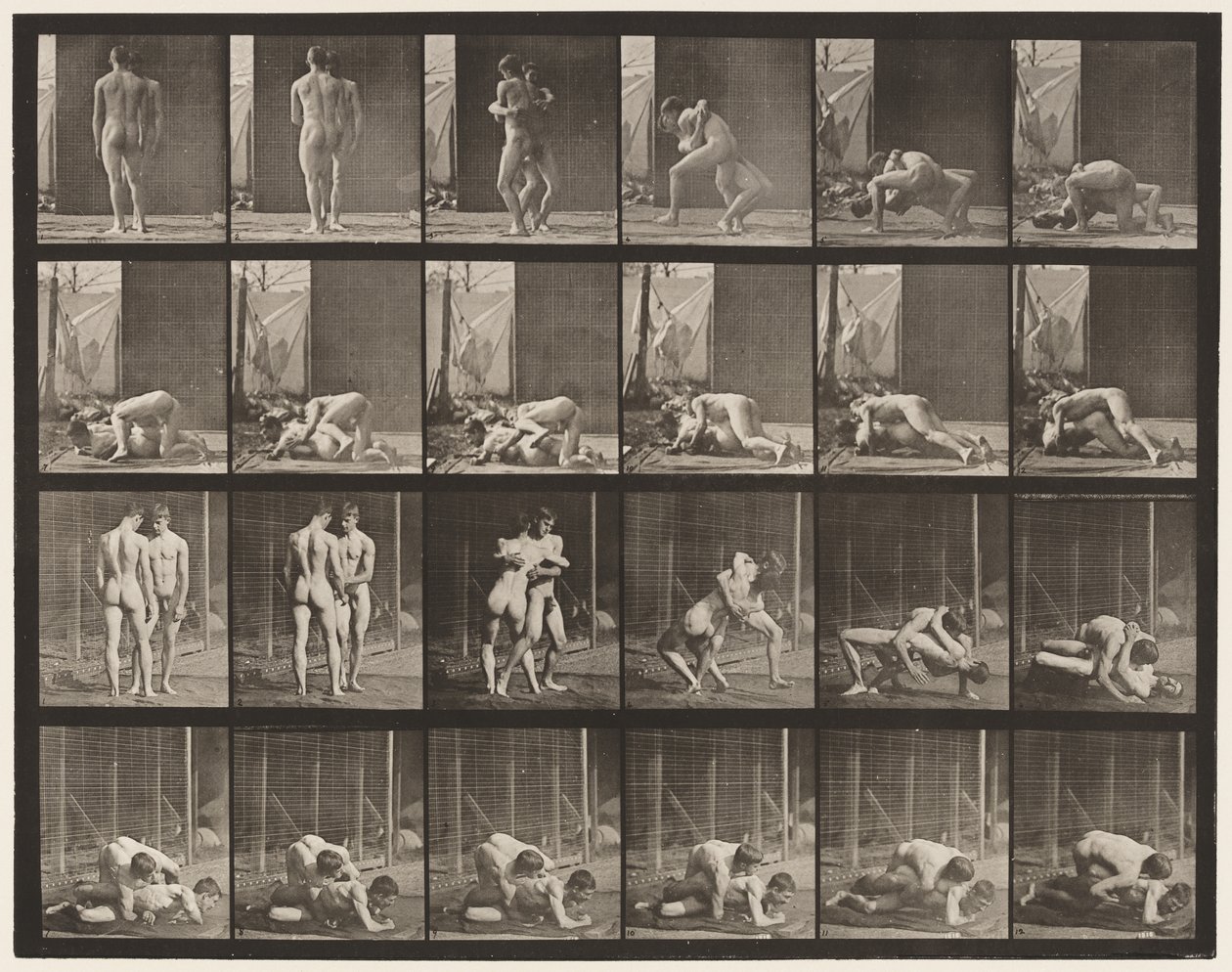 Talíř 346. Zápas, Zámek od Eadweard Muybridge
