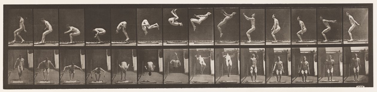 Talíř 362. Salto zpět od Eadweard Muybridge