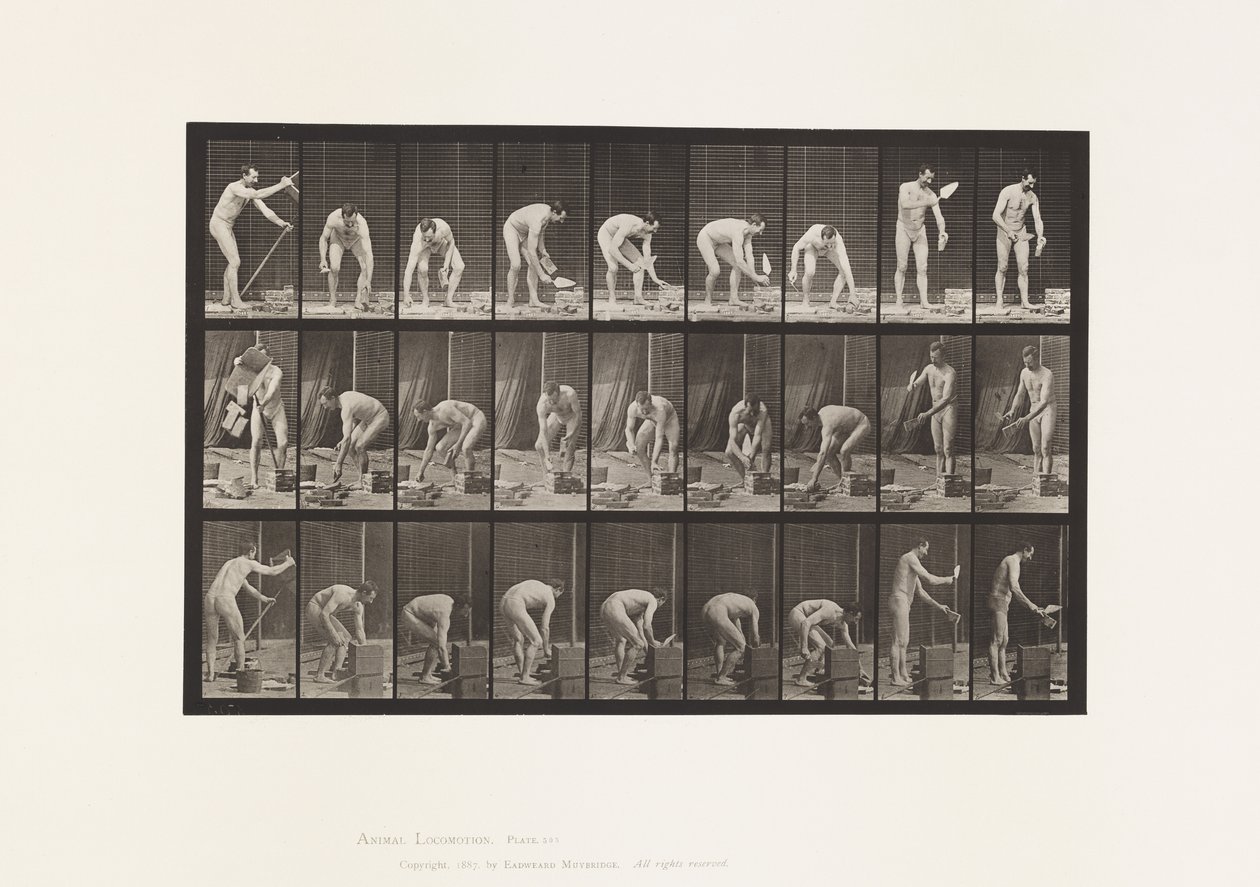 Talíř 505. Zednictví od Eadweard Muybridge