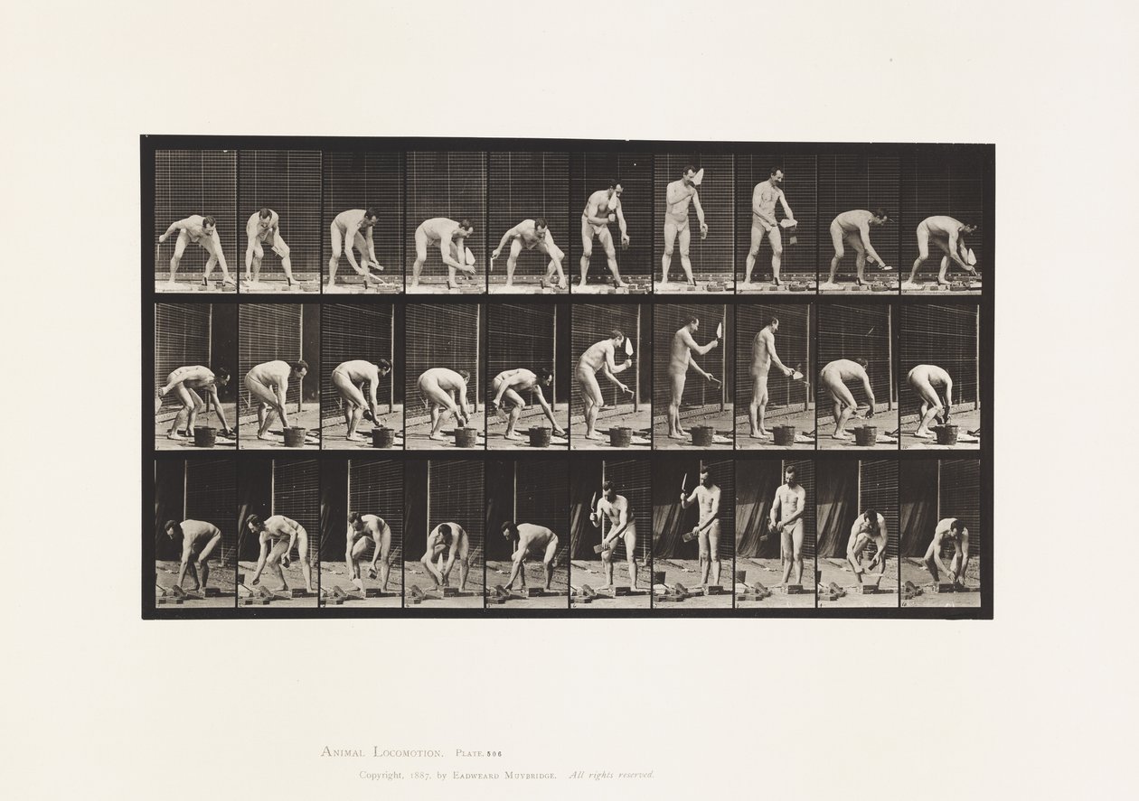 Talíř 506. Zednictví od Eadweard Muybridge
