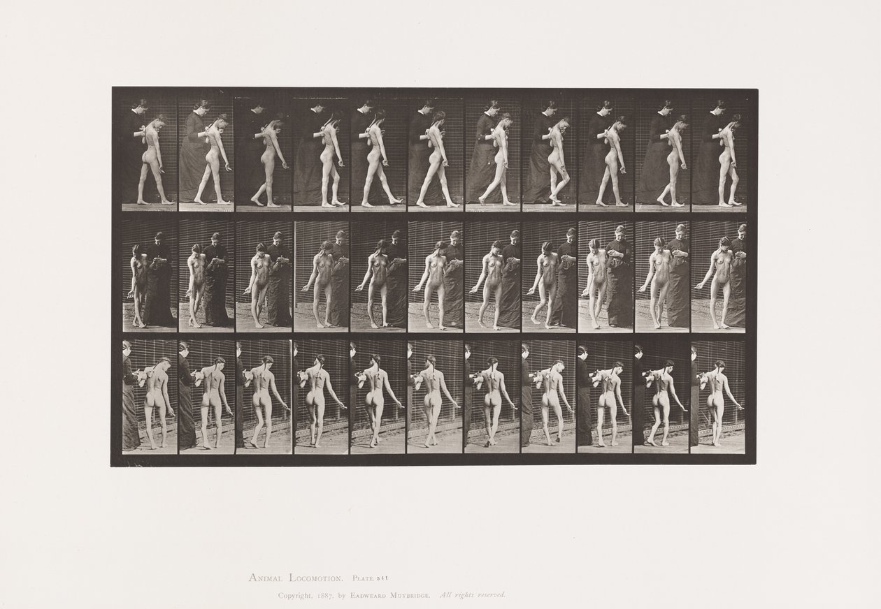 Deska 541. Roztroušená mozkomíšní skleróza (choreická); Chůze od Eadweard Muybridge