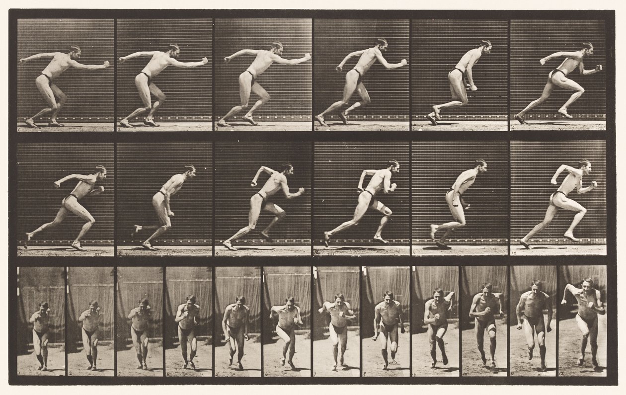Talíř 59. Start do běhu (boty) od Eadweard Muybridge