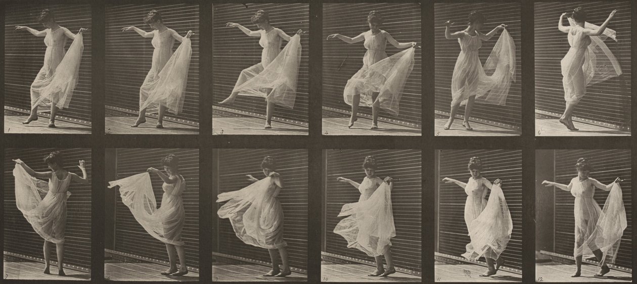 Tabule číslo 189. Tanec (fantazijní) od Eadweard Muybridge