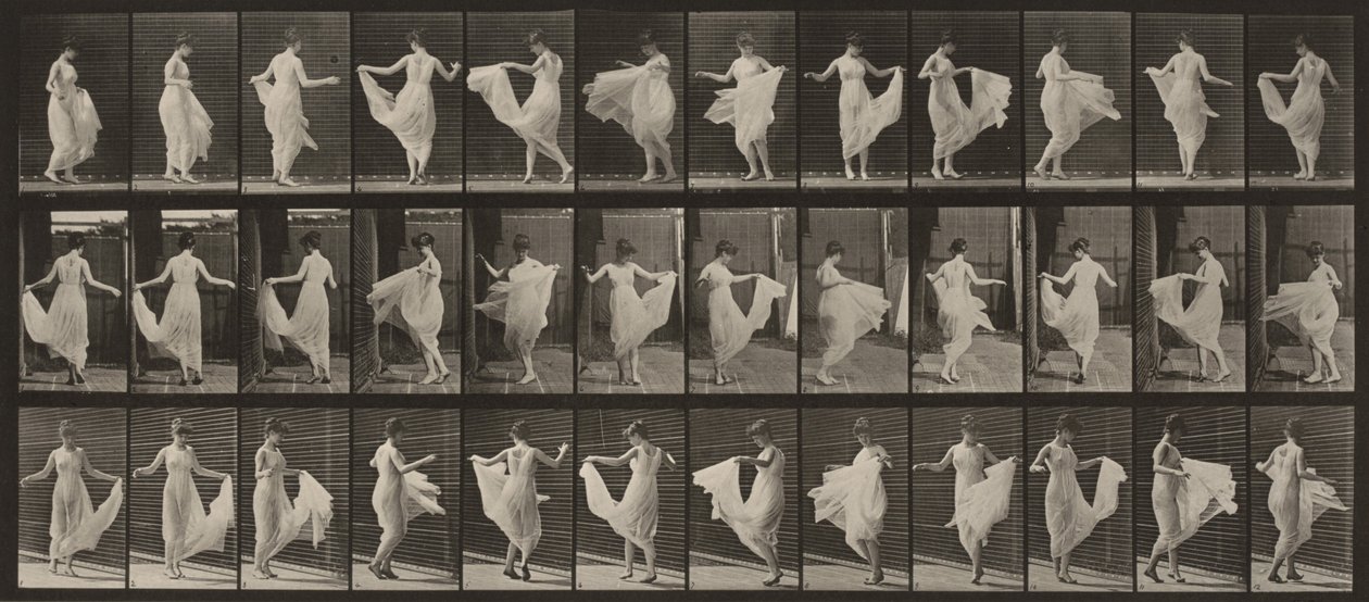 Tabulka číslo 192. Tanec (elegantní) od Eadweard Muybridge