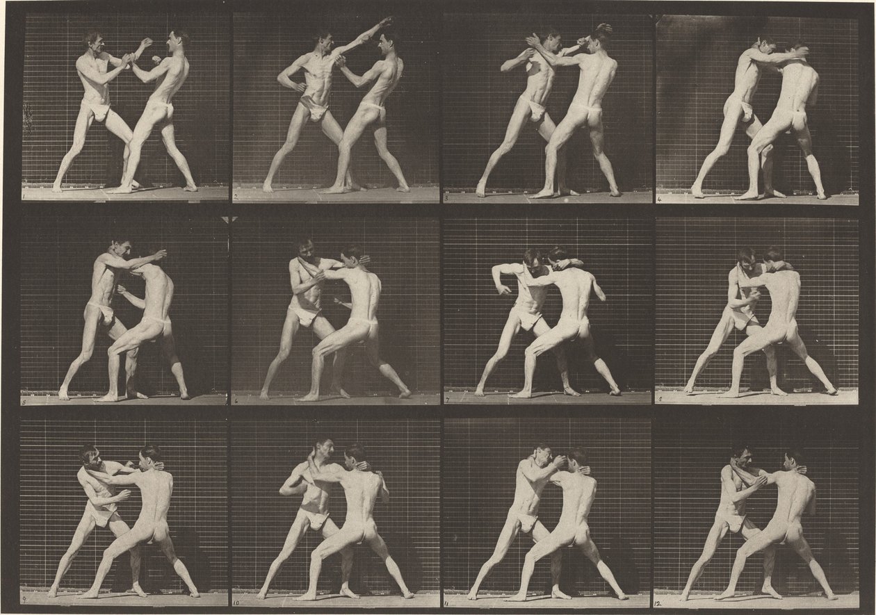 Číslo desky 340. Box, otevřená ruka (boty) od Eadweard Muybridge