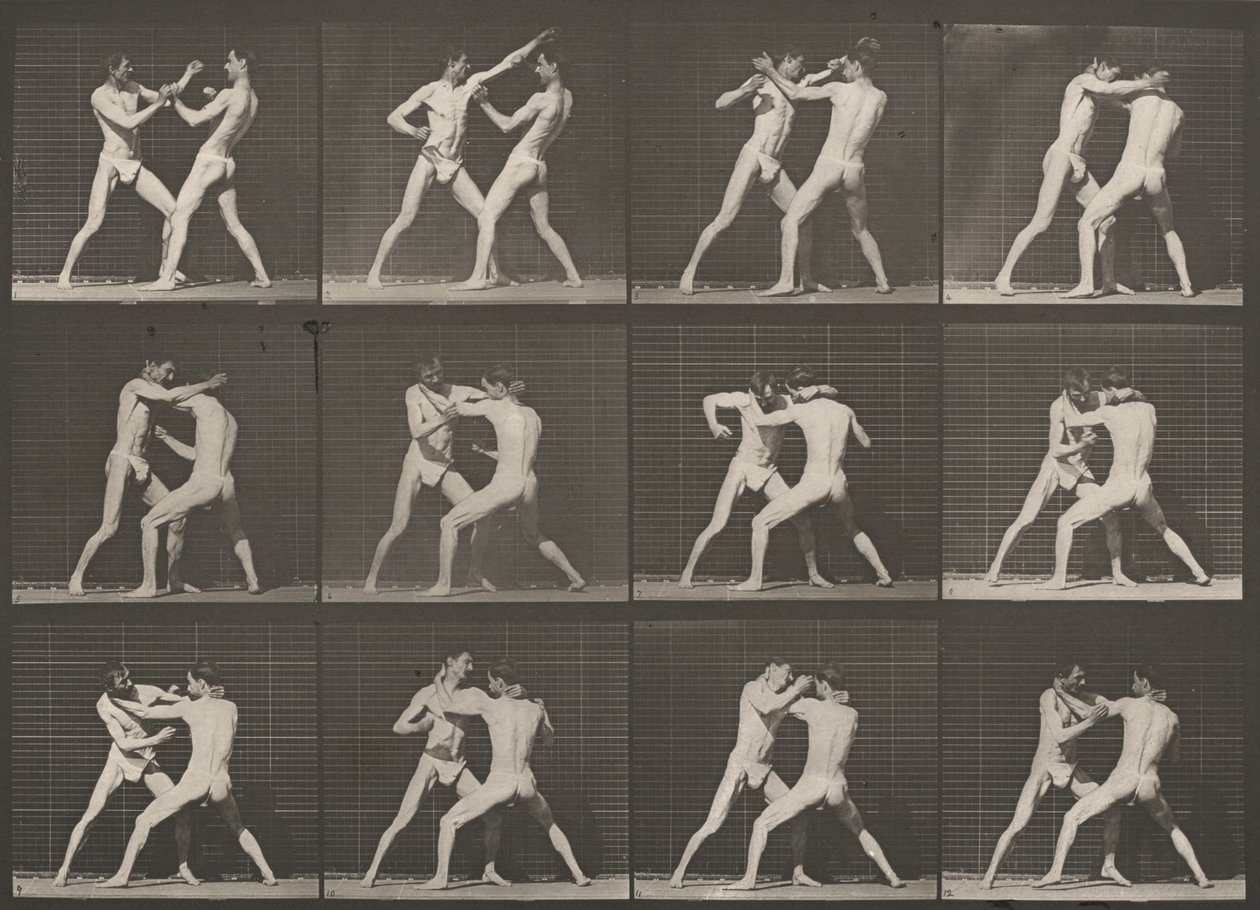 Tabule číslo 340. Box, otevřená ruka od Eadweard Muybridge