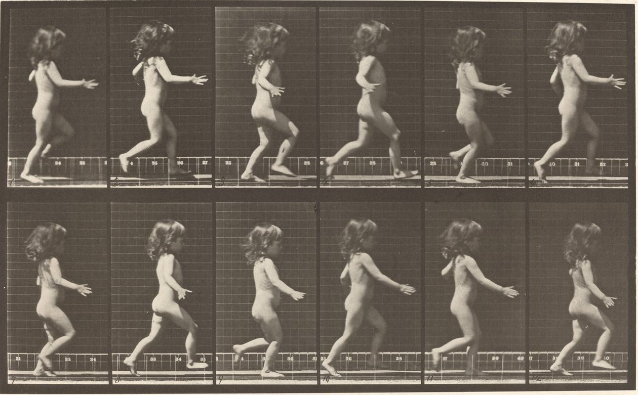 Číslo desky 469. Dítě běží od Eadweard Muybridge