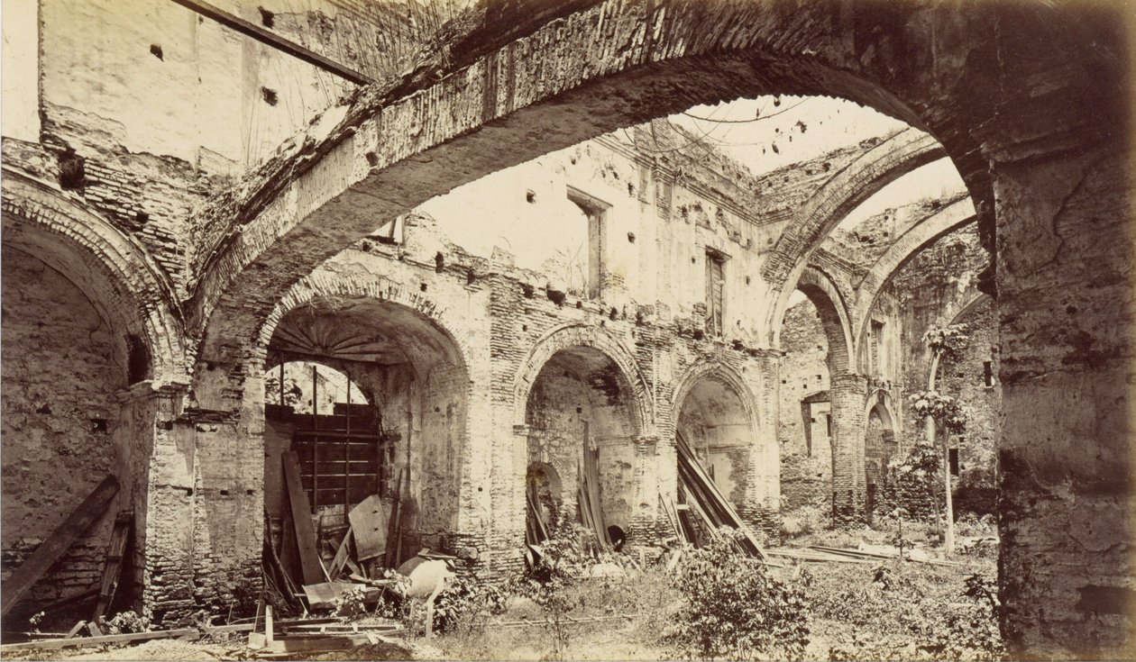 Zříceniny kostela San Domingo, Panama od Eadweard Muybridge