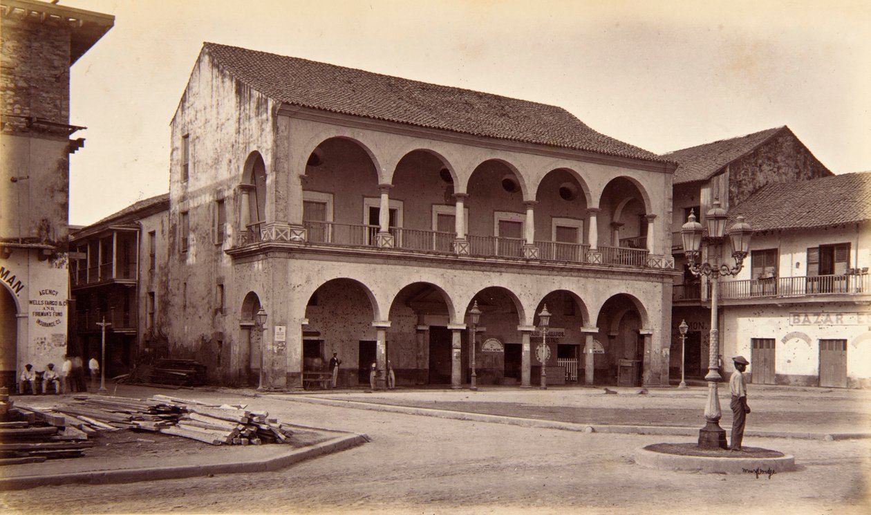 Cabildo, Panama od Eadweard Muybridge