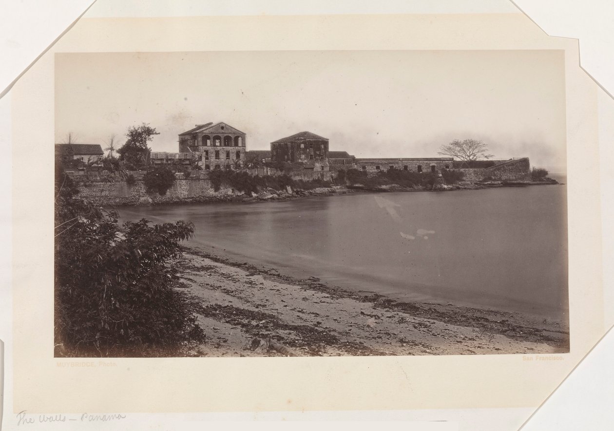 Stěny, Panama od Eadweard Muybridge