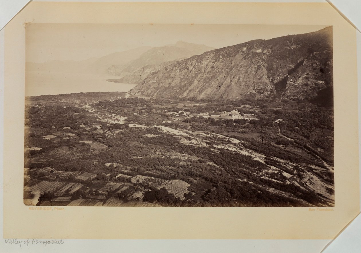 Údolí Panagachel, Guatemala od Eadweard Muybridge