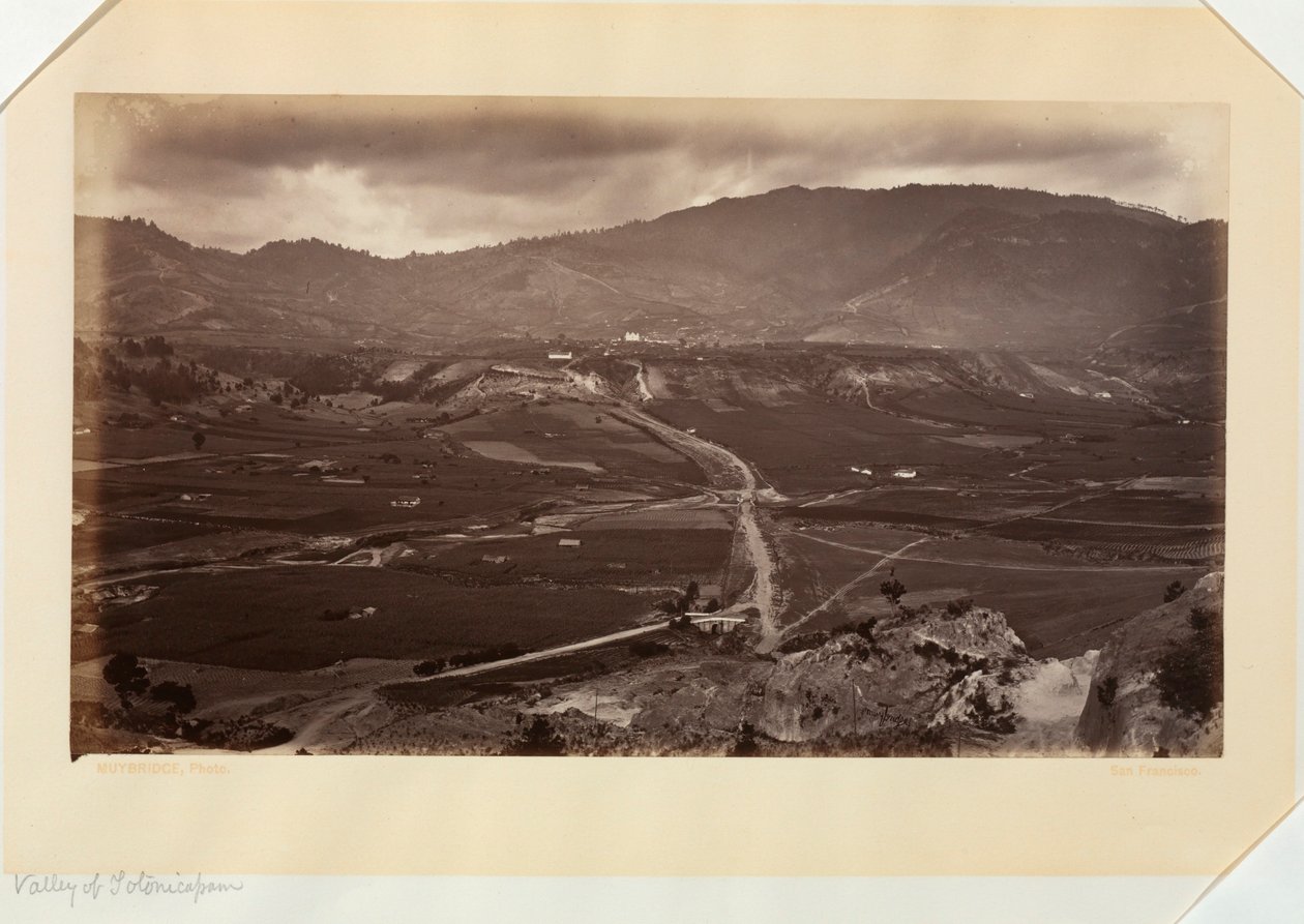 Údolí Totonicápan, Guatemala od Eadweard Muybridge